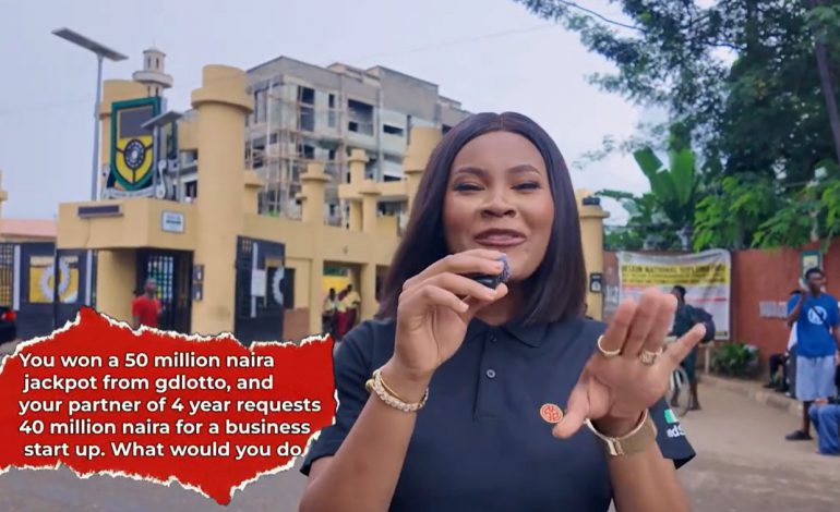 DIONNE ON THE STREET WITH GDLOTTO