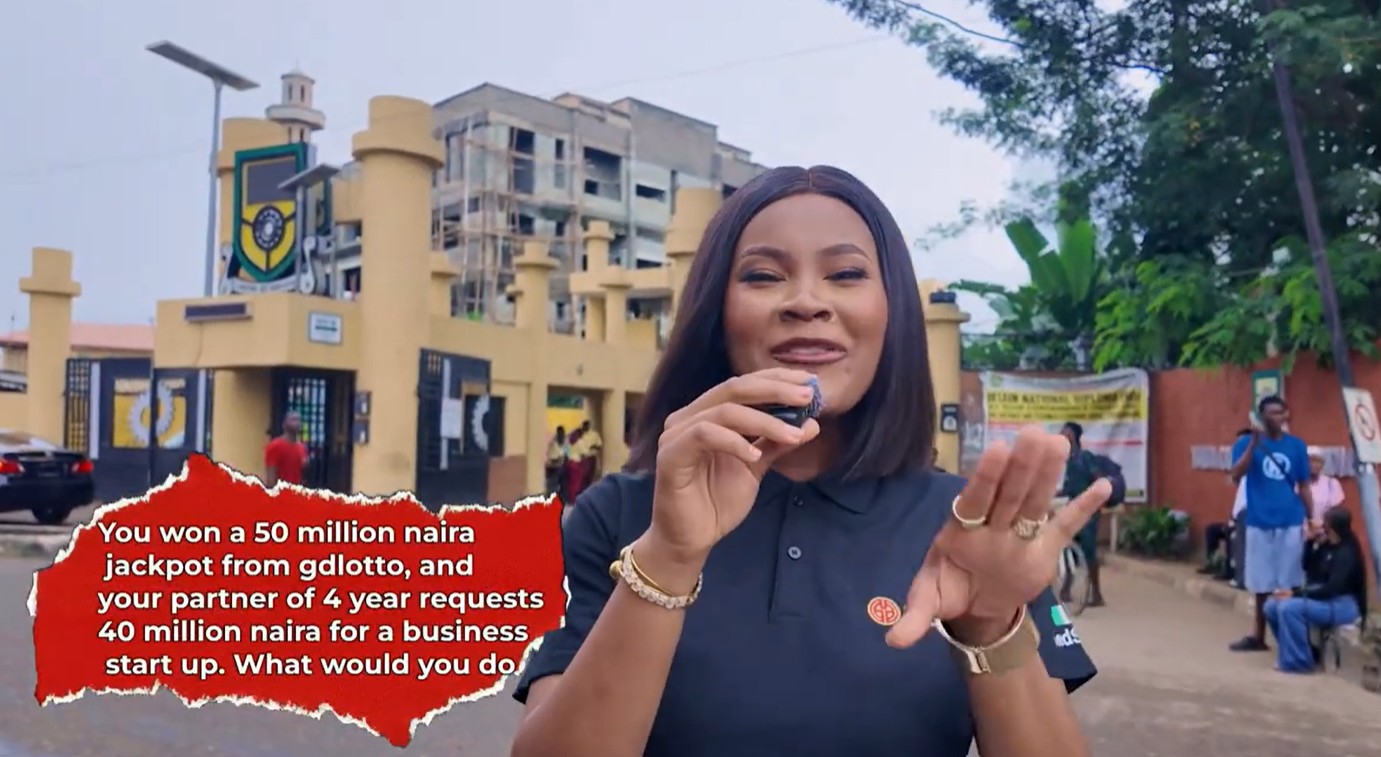 DIONNE ON THE STREET WITH GDLOTTO